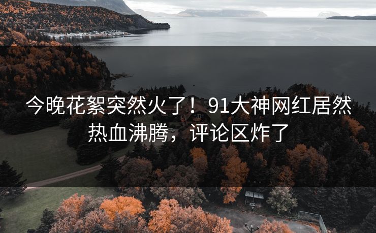 今晚花絮突然火了！91大神网红居然热血沸腾，评论区炸了