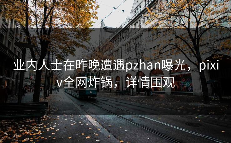业内人士在昨晚遭遇pzhan曝光，pixiv全网炸锅，详情围观
